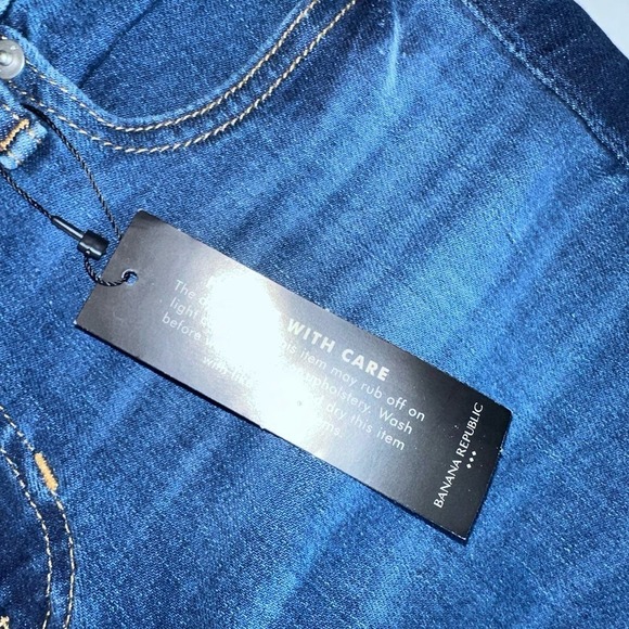 NWT Women’s 28/6 Banana Republic High Rise Bootcut Blue Denim Jeans - Picture 3 of 8